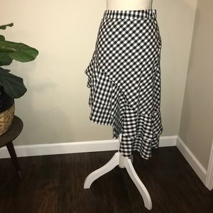 CCO A New Day asymmetrical plaid skirt